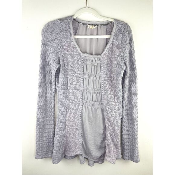 Anthropologie Meadow Rue Arianell smocked gathered top Size S - Picture 3 of 9